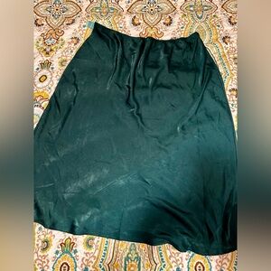 Maurices Deep Green Midi Skirt